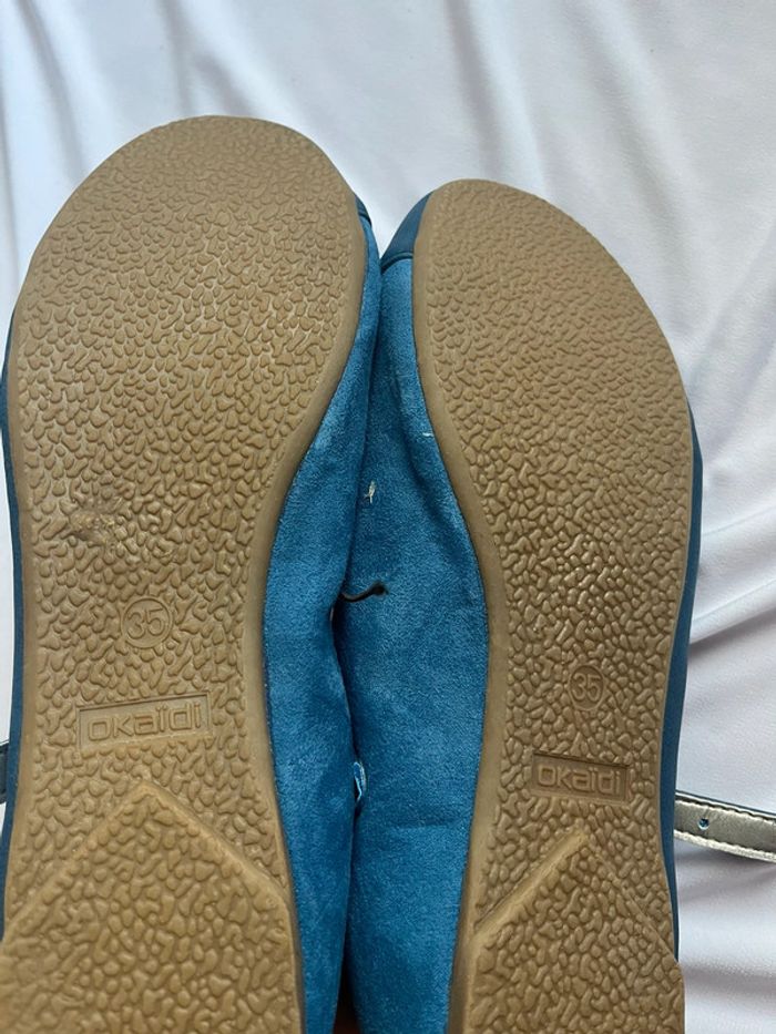 Ballerine bleue taille35 neuve fille marque Okaïdi - photo numéro 3