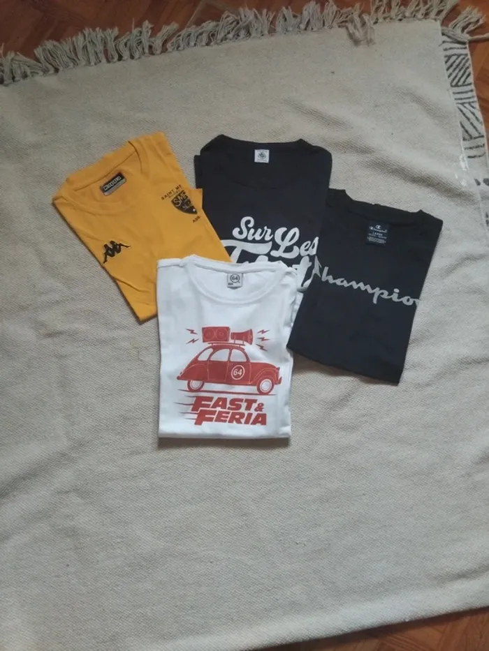 Lot 4 tee shirts t11 12 ans - photo numéro 2