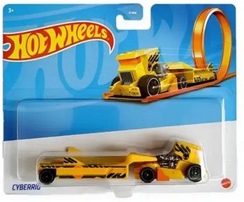 HOT WHEELS CAMION TRACK STARS CYBERRIG JAUNE BFM60