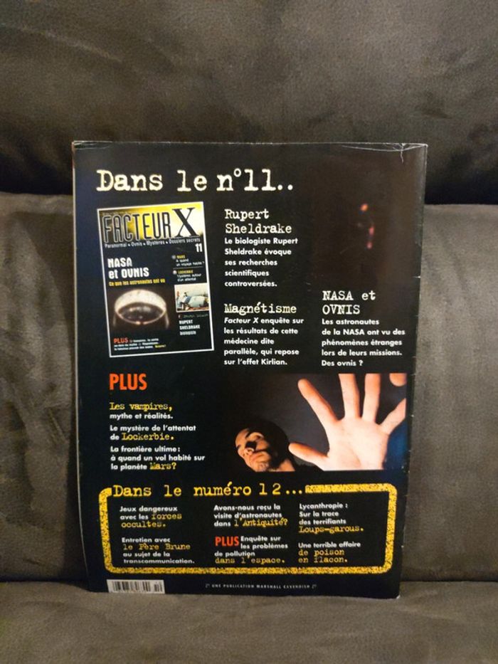 Magazine vintage mystère facteur X numéro 10 - photo numéro 2