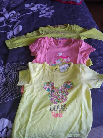 Lot 3 tee shirts 3 mois