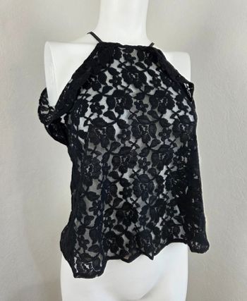 Top dentelle noir H&M Coachella – dos nu – soirée / festival – T36