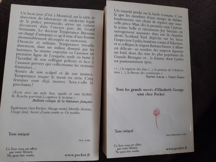 Lot de 2 livres policier - photo numéro 2