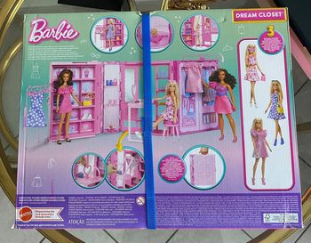 Barbie Dressing de Rêve Coffret avec poupée blonde, vêtements et accessoires