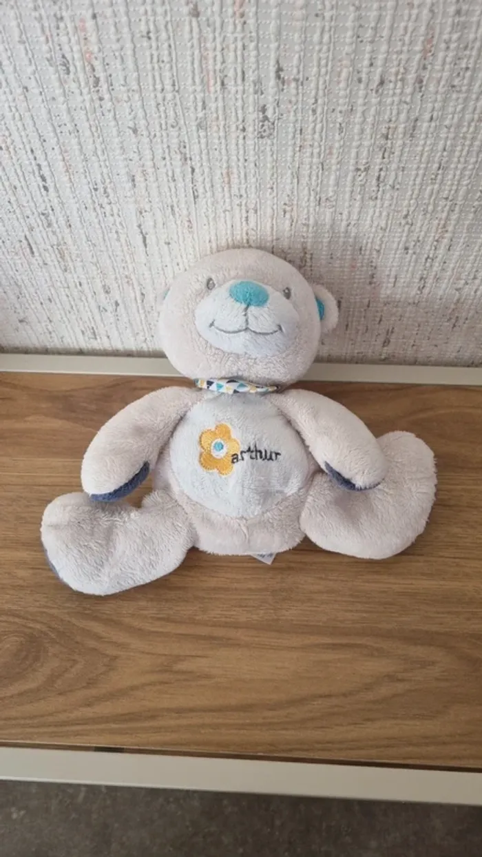 Peluche doudou ours - Arthur et lola - photo numéro 7