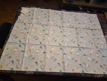 Panneau de tissus coloris bleu ciel