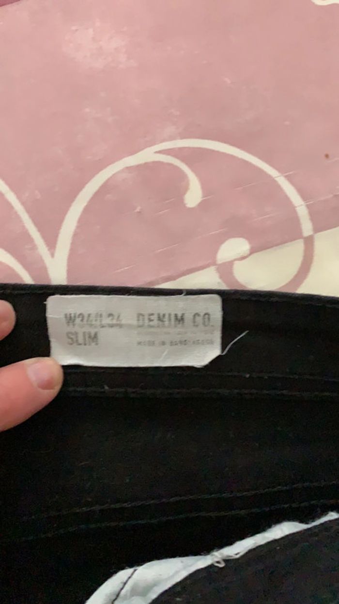 Jean noir slim taille w34/L34 = 44 - photo numéro 3