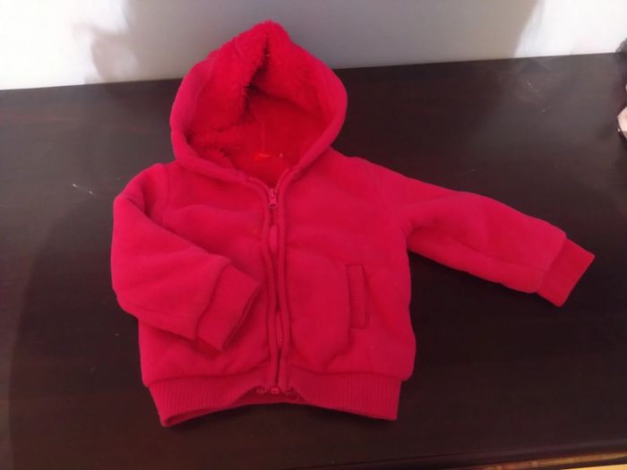 Gilet fourré très chaud rose 2 ans tissaia