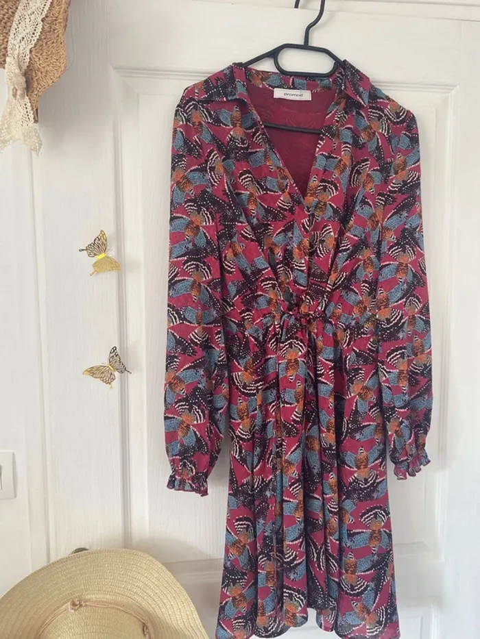 Robe détail oiseaux
