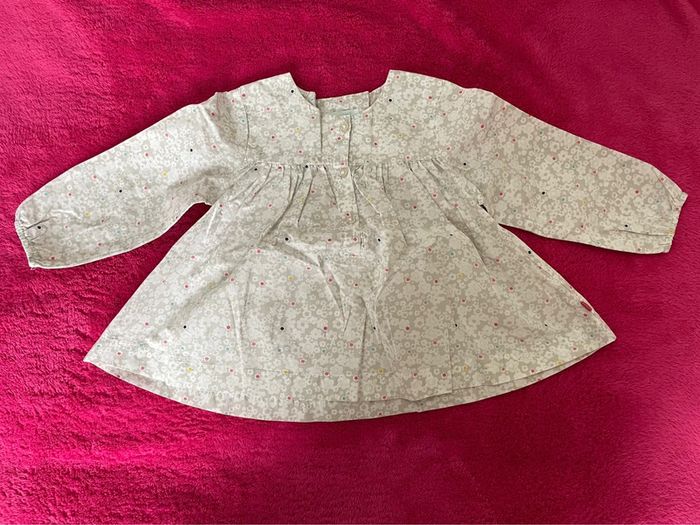 Blouse manches longues Obaïbi 12 mois - 74 cm