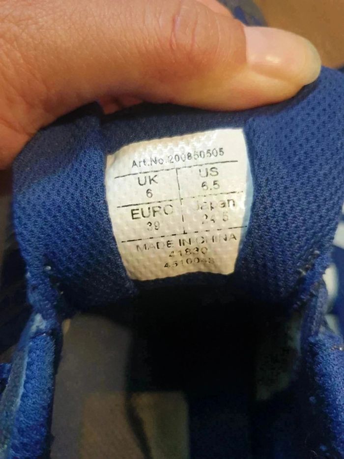 Chaussures de Handball 39 Kempa bleu marine à lacets - photo numéro 5