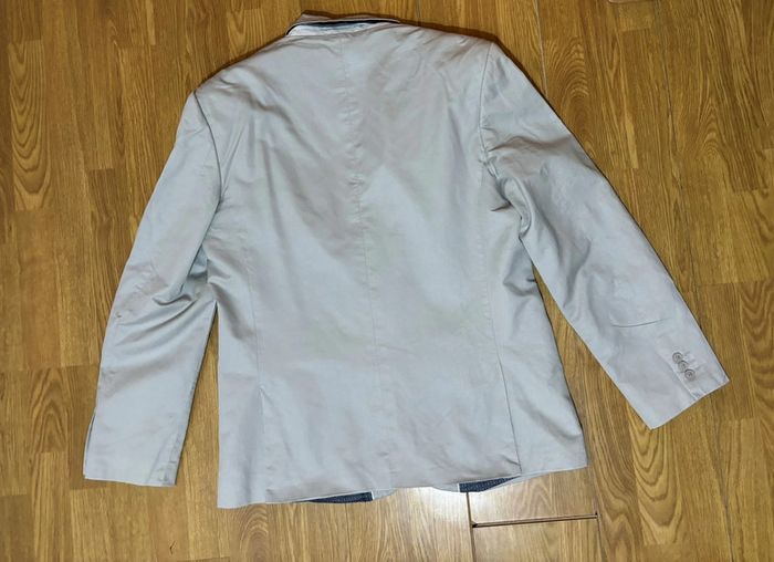 Veste costume gris/beige clair slim fit - photo numéro 12