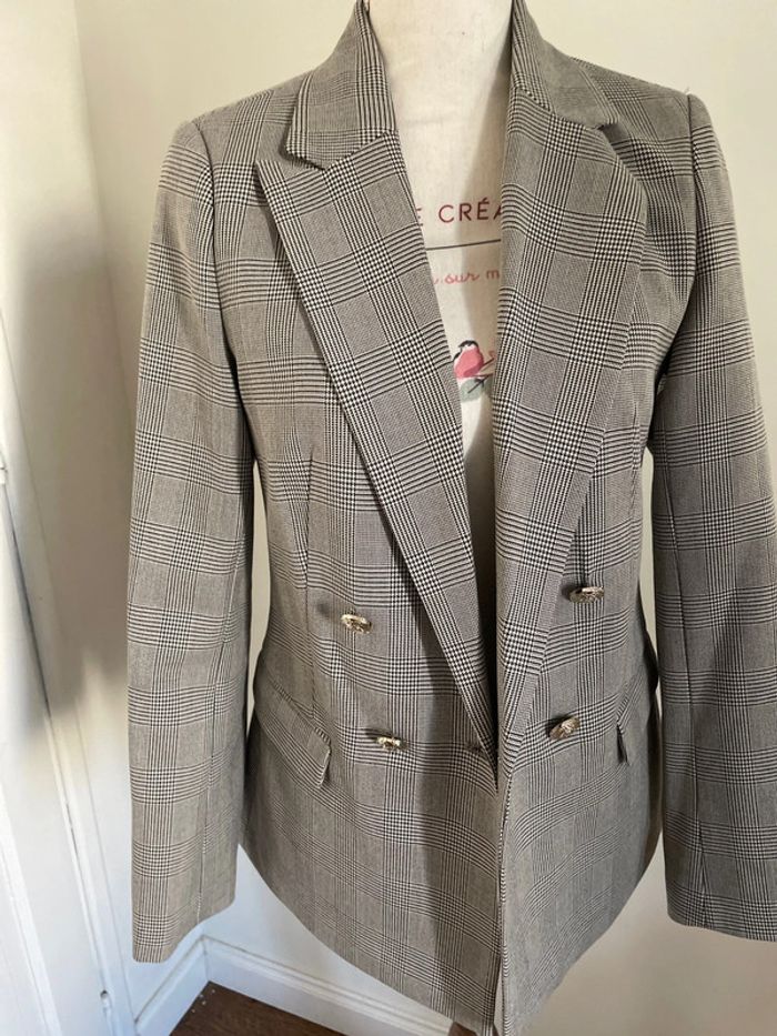 Blazer à carreaux Naf Naf neuf - photo numéro 2