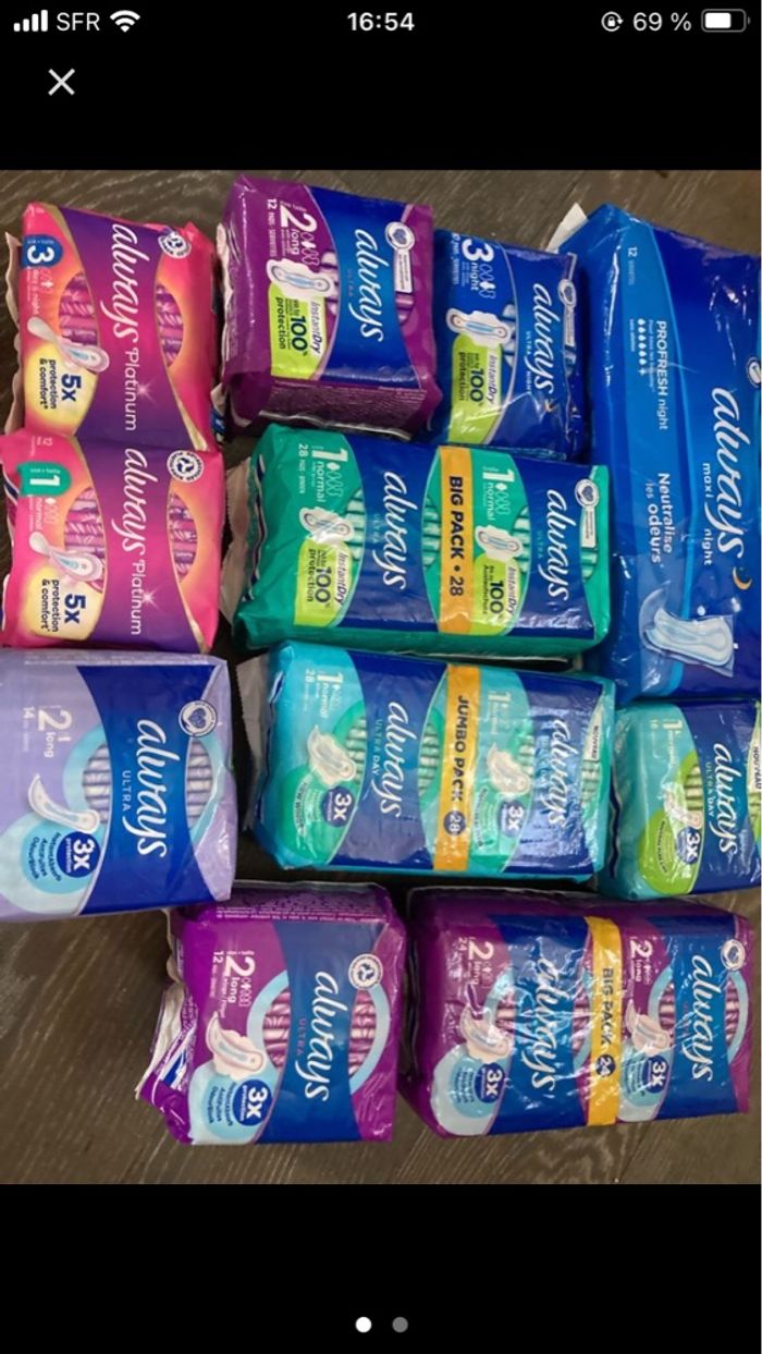 Serviette hygiénique always