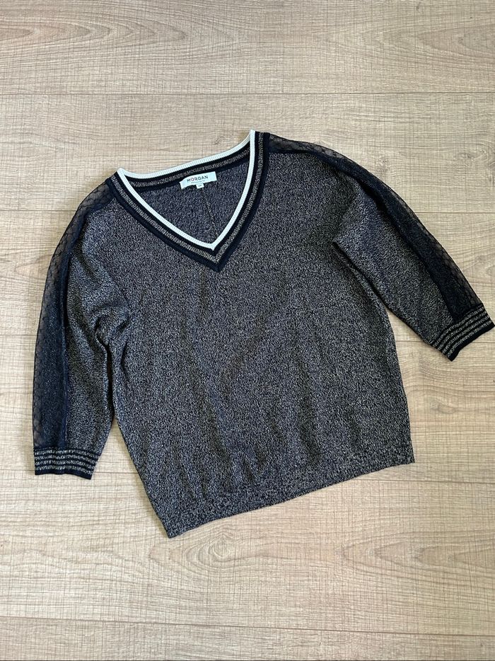 Pull fin à manches courtes Morgan taille XS comme neuf - photo numéro 7