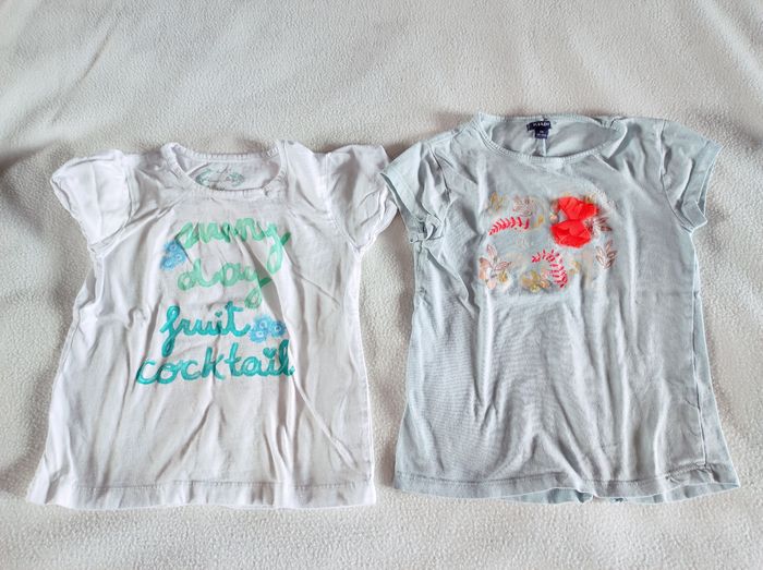 2 top manches courtes