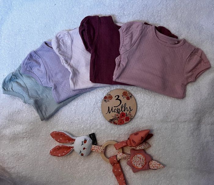 Lot de 5 bodies next baby 3 mois