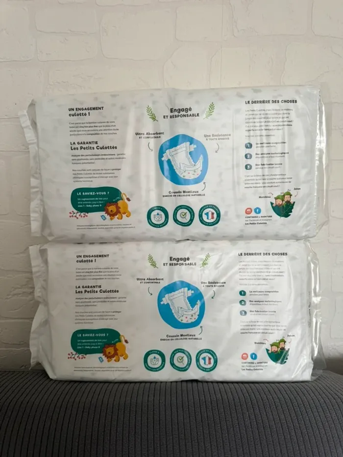 lot de 2 paquets de couches les petits culottés T3 - photo numéro 3
