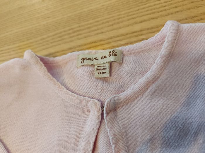 Lot robe et petit gilet 9 mois/74cm grain de blé et baby club - photo numéro 3