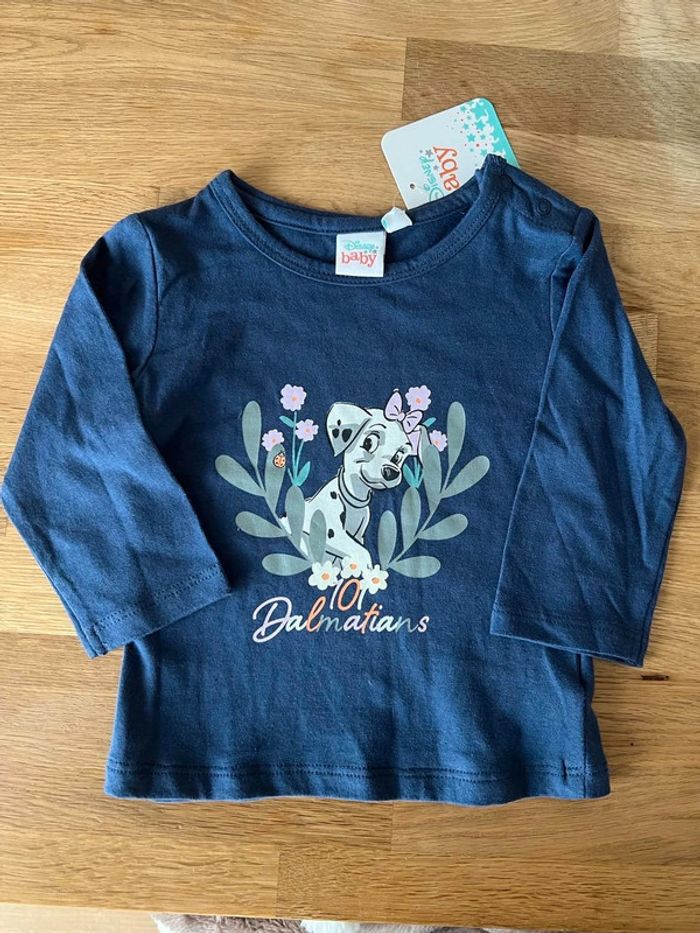 tee shirt manche longue 101 dalmatiens disney