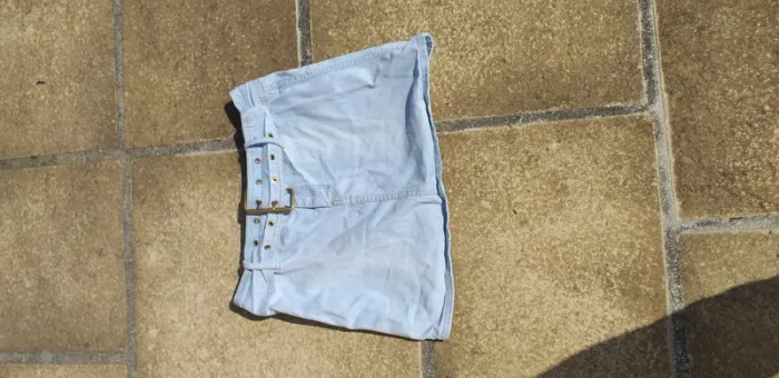 Min jupe jean t.42 en coton elastice Pussy - photo numéro 5