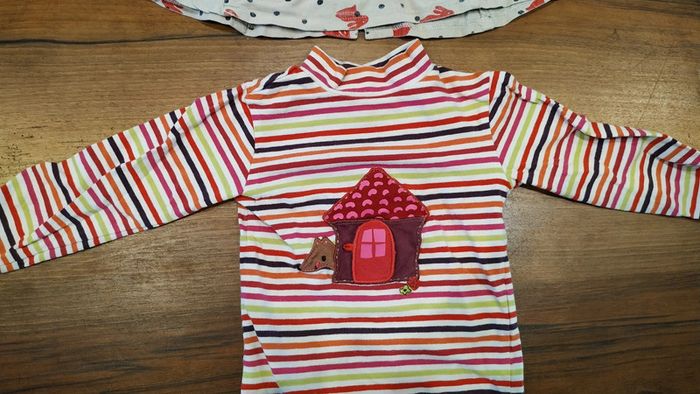 Lot de 2 hauts manches longues 6 mois - photo numéro 2