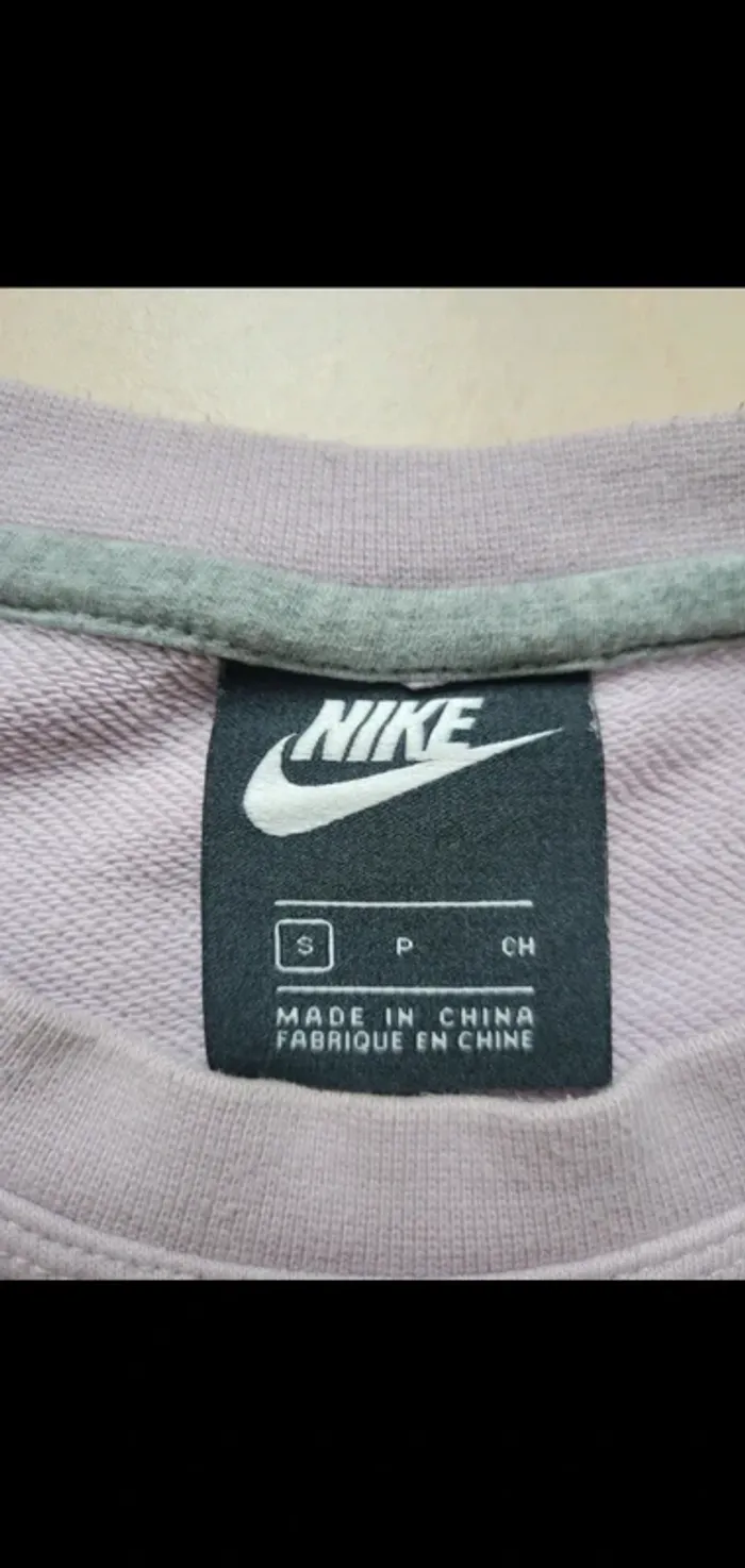 Sweat, pull nike rose pale, lila taille S - photo numéro 4