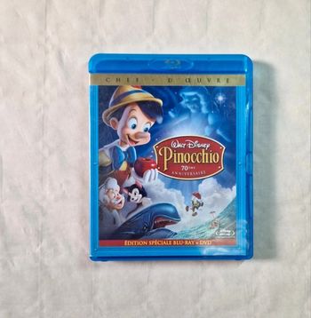 Blu-ray DVD Walt Disney Pinocchio 70ème Anniversaire Édition Spéciale