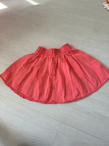 Jupe légère rouge corail fille 10 ans tape à l’œil