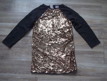 Robe sweat et sequins dorés Tape à l'Oeil (1) 6 ans/116 cm