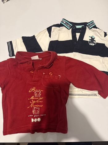 Lot 2 Polos - 6 Mois