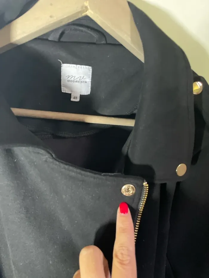 Manteau femme noir taille 48 / modavista - photo numéro 4