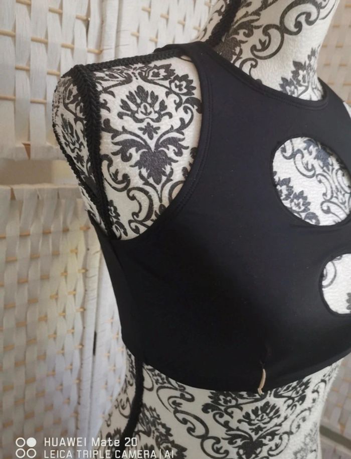 💕Jolie Haut de maillot de bain Vero Moda - Noir à découpes - femme TM / 38 💕 - photo numéro 6