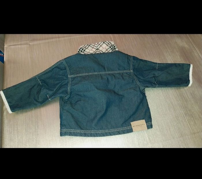 Veste / trench / blouson en jean Neuf by Burberry mixte 12 mois - photo numéro 9