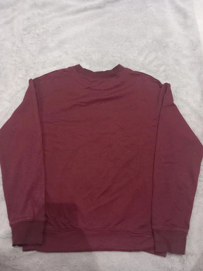 Pull/Sweat Vintage Bordeaux Imprimé Sanderson - photo numéro 3