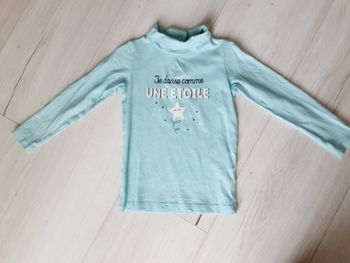 Vêtement bébé fille tee-shirt sous-pull manches longues Grain de blé Z 24 mois 2 ans Neuf