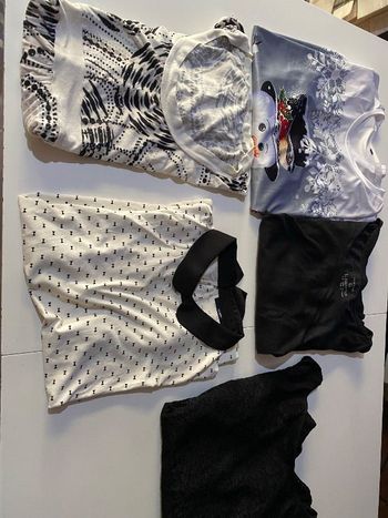 2€ le haut plusieurs marques taille L ( 8€ le lot )