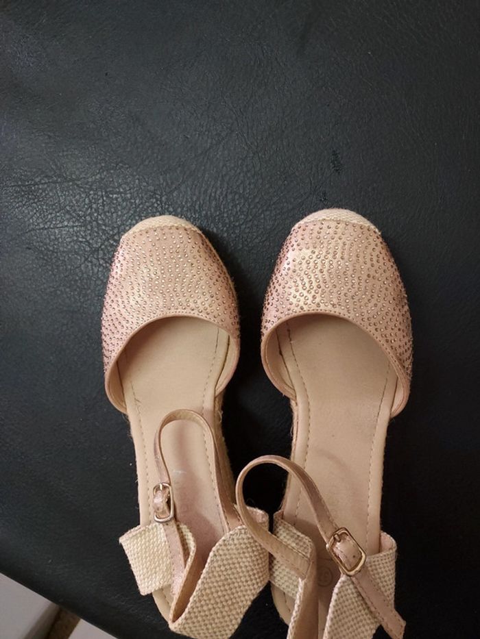 Sandales à talons compensés femme 37 - photo numéro 2