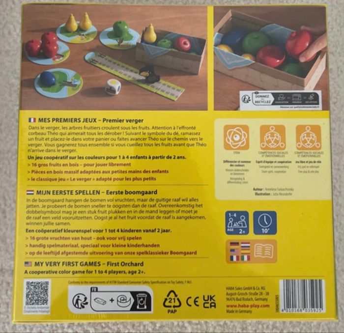 Jeu premier verger de chez Haba - photo numéro 2