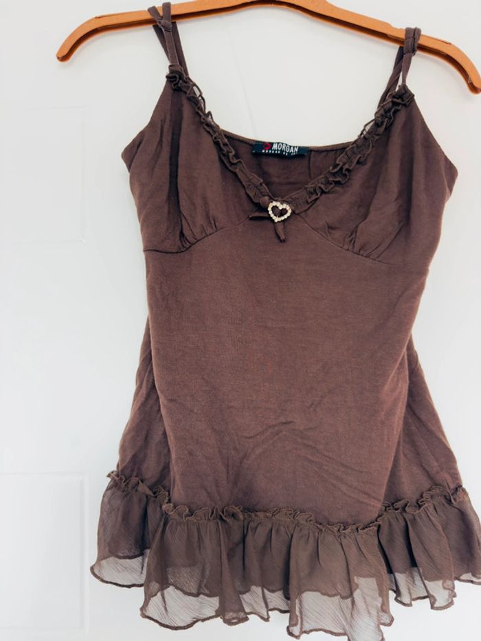 Haut débardeur Morgan marron en S