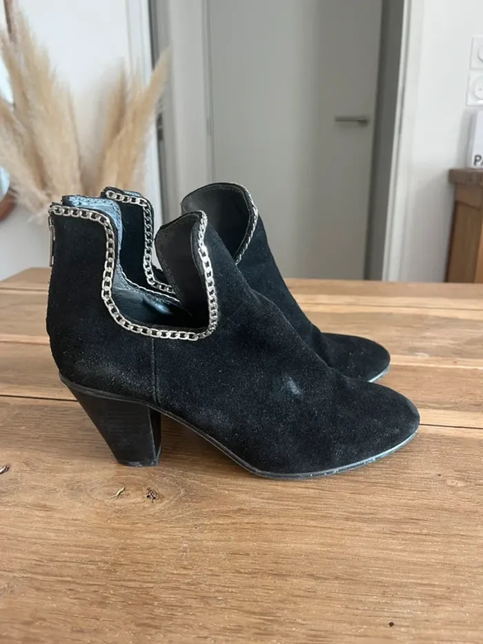 Bottines à talons noires Jonak - photo numéro 2