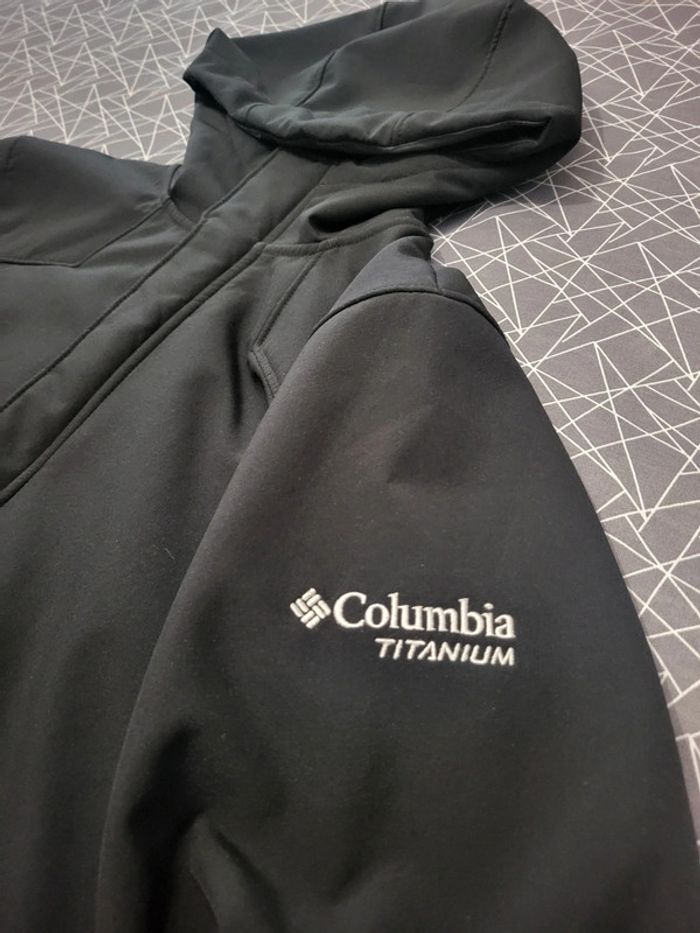 Veste technique Columbia noire intérieur polaire logo brodé - XL 18-20 - photo numéro 3