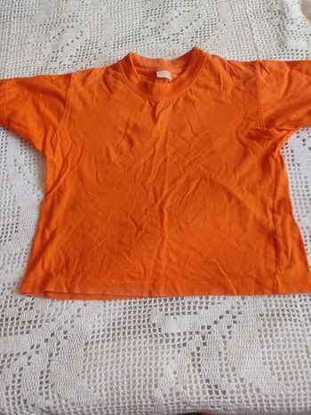 Tee shirt orange 5 ans