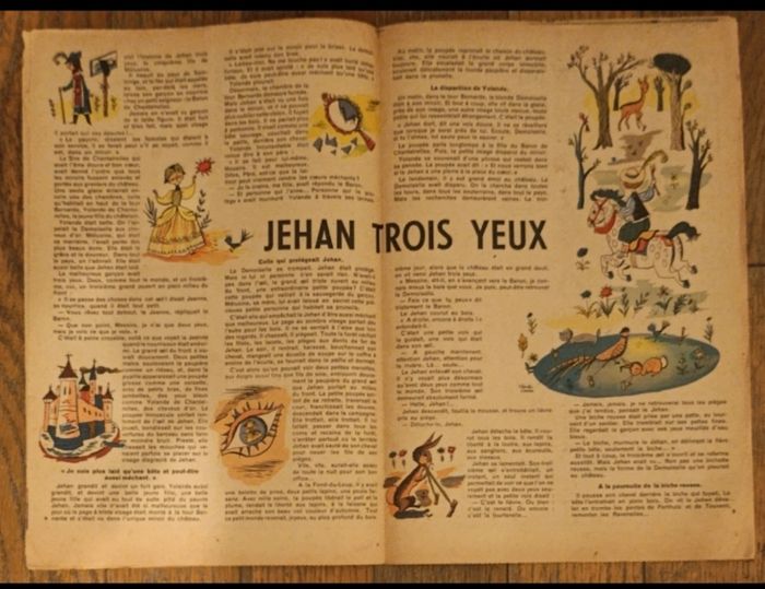 Ancien journal Francs jeux Fille N°201 1954 vintage - photo numéro 5