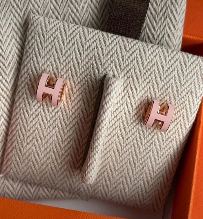 Boucles d'oreilles Hermès mini pop H neuves - photo numéro 2