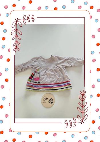 Top girafe manches longues