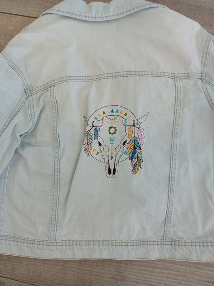 Veste en jean 14 ans fille - photo numéro 2