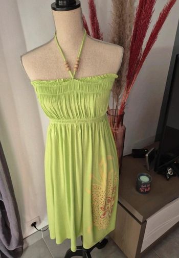 Robe d'été verte fluide - Taille 1 (convient à un 36/38)