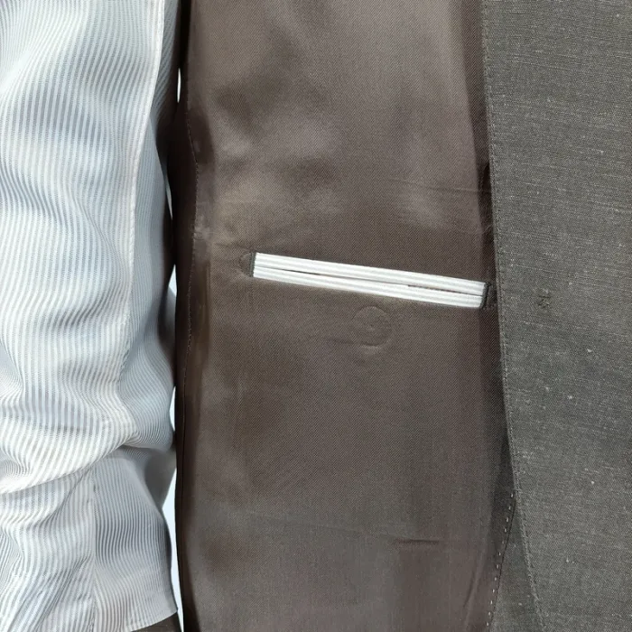 Veste de costume marron Griffe Noire - Taille 54 A477 - photo numéro 13