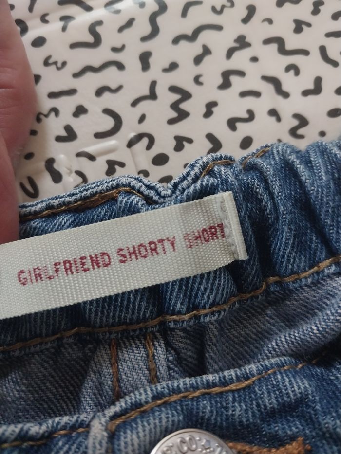Short jean Levi’s fille 12 ans denim bleu clair girlfriend shorty - photo numéro 3